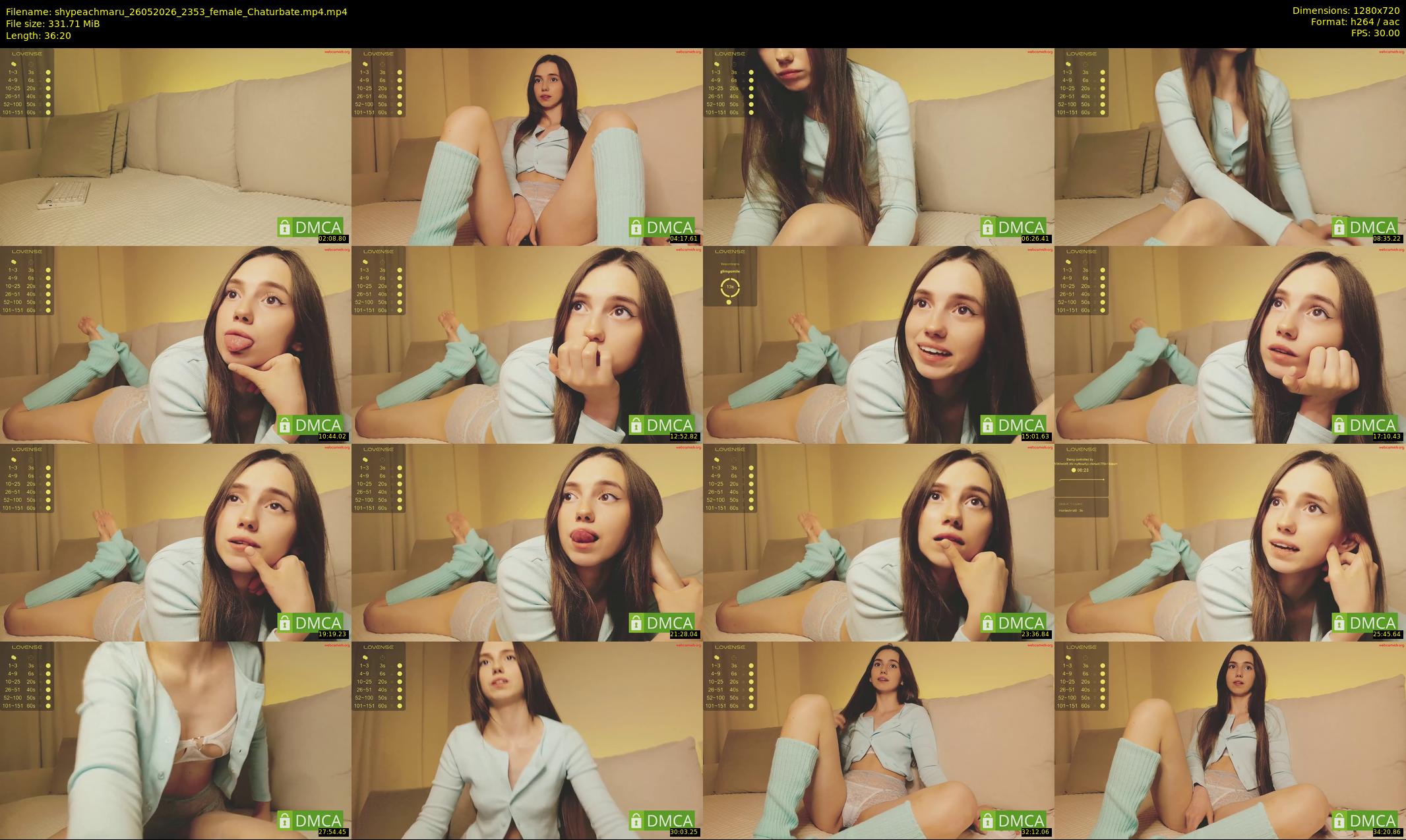 shypeachmaru — 37 minute Chaturbate female cam show recording, 720p, May 26, 2026