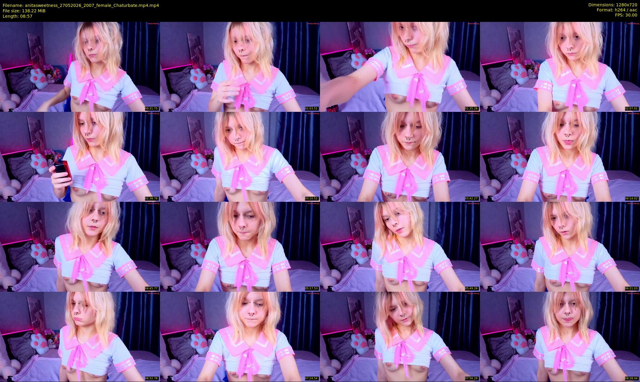 anitasweetness — 9 minute Chaturbate female cam show recording, 720p, May 27, 2026