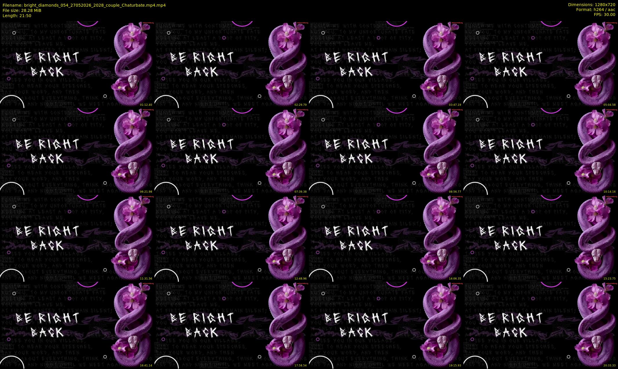 bright_diamonds_054 — 22 minute Chaturbate couple cam show recording, 720p, May 27, 2026