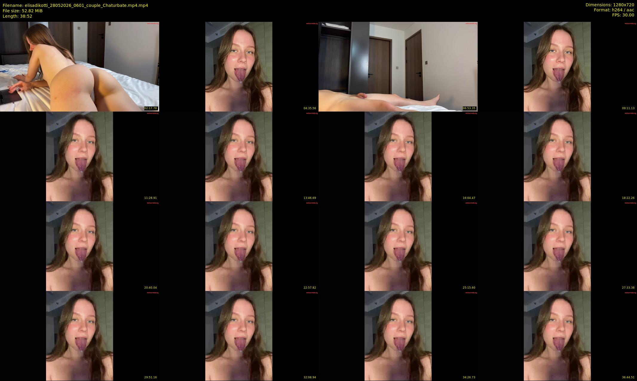 elisadikotti — 39 minute Chaturbate couple cam show recording, 720p, May 28, 2026