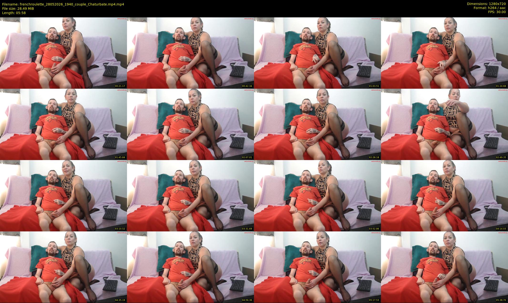 frenchroulette — 6 minute Chaturbate couple cam show recording, 720p, May 28, 2026