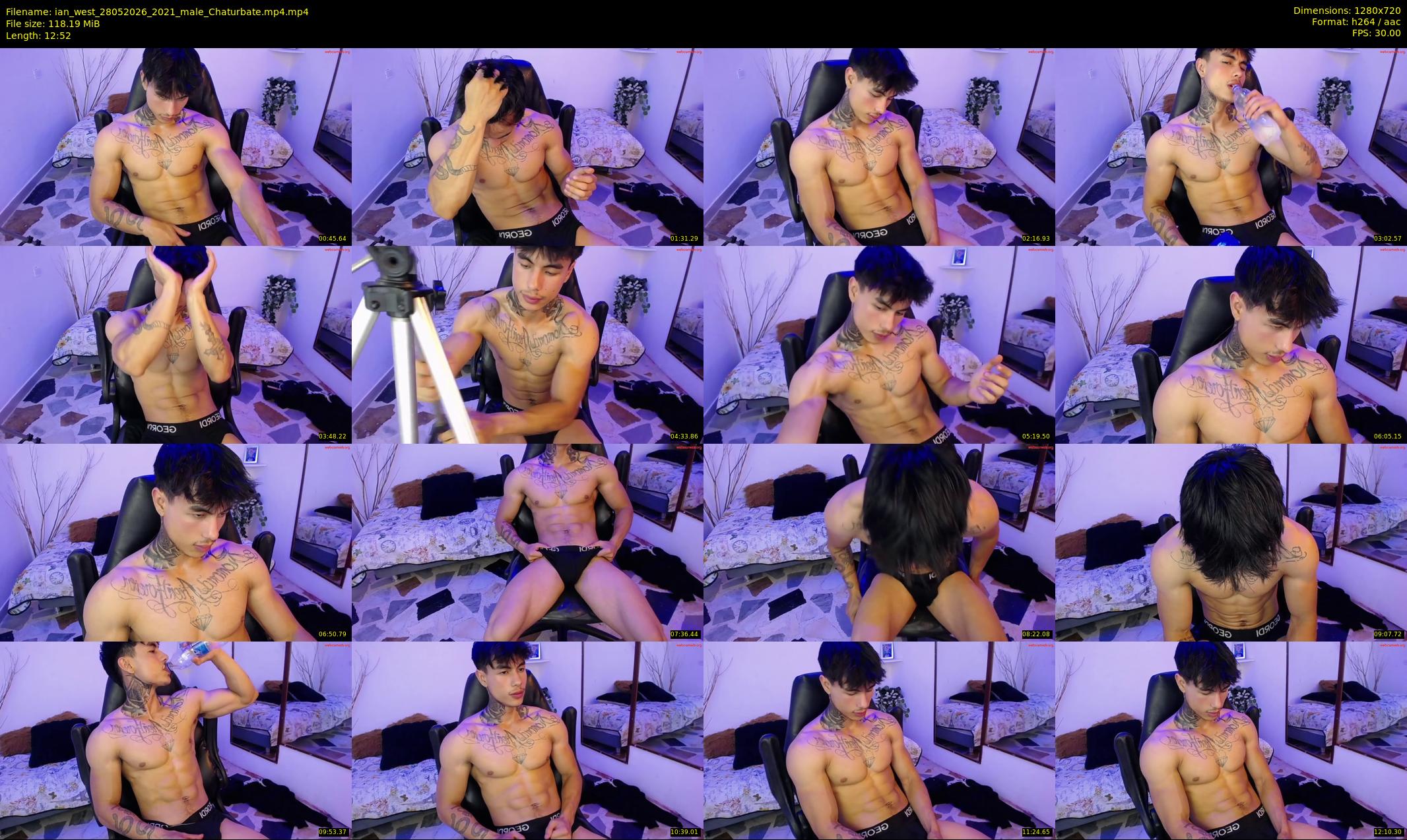 ian_west — 13 minute Chaturbate male cam show recording, 720p, May 28, 2026