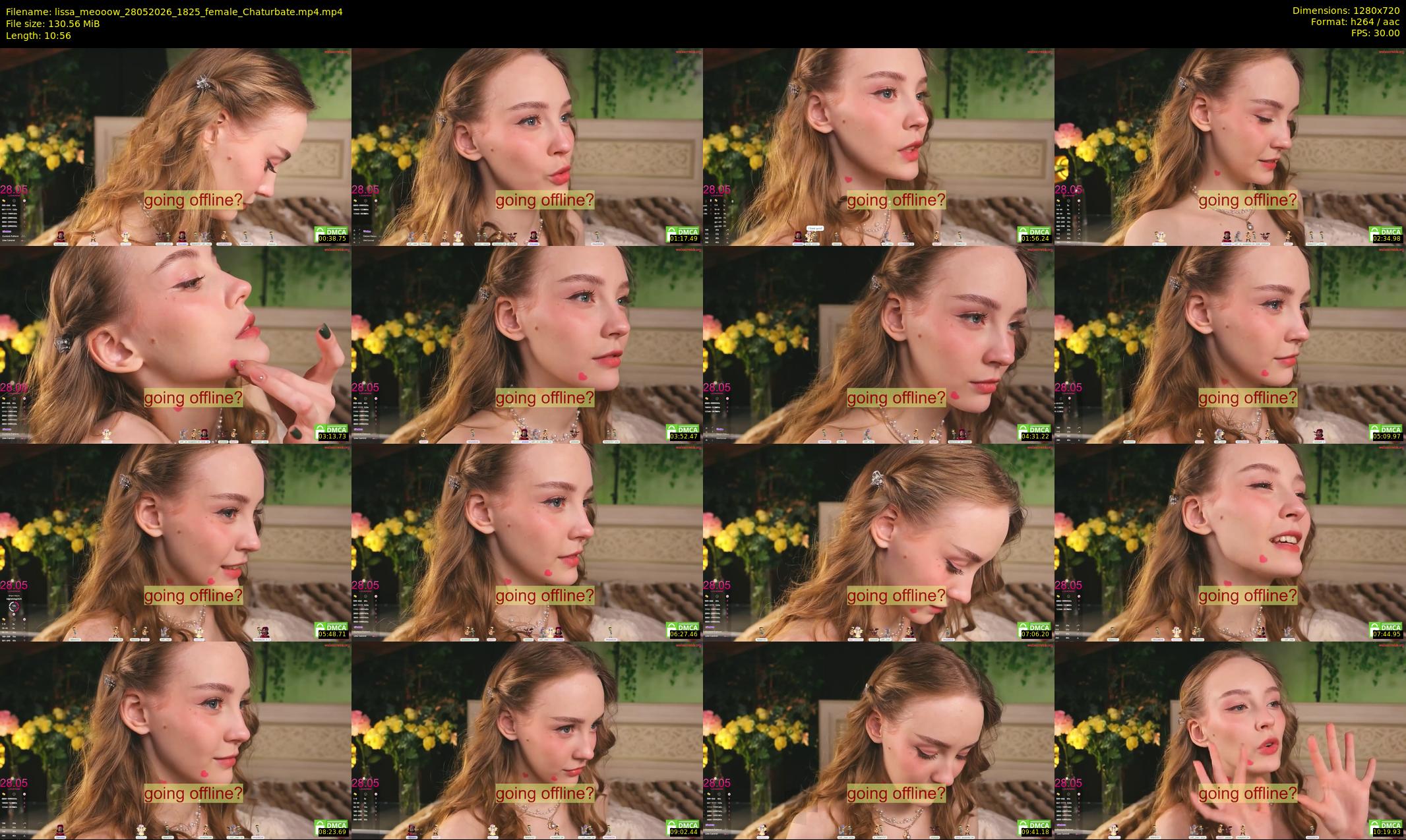 lissa_meooow — 11 minute Chaturbate female cam show recording, 720p, May 28, 2026
