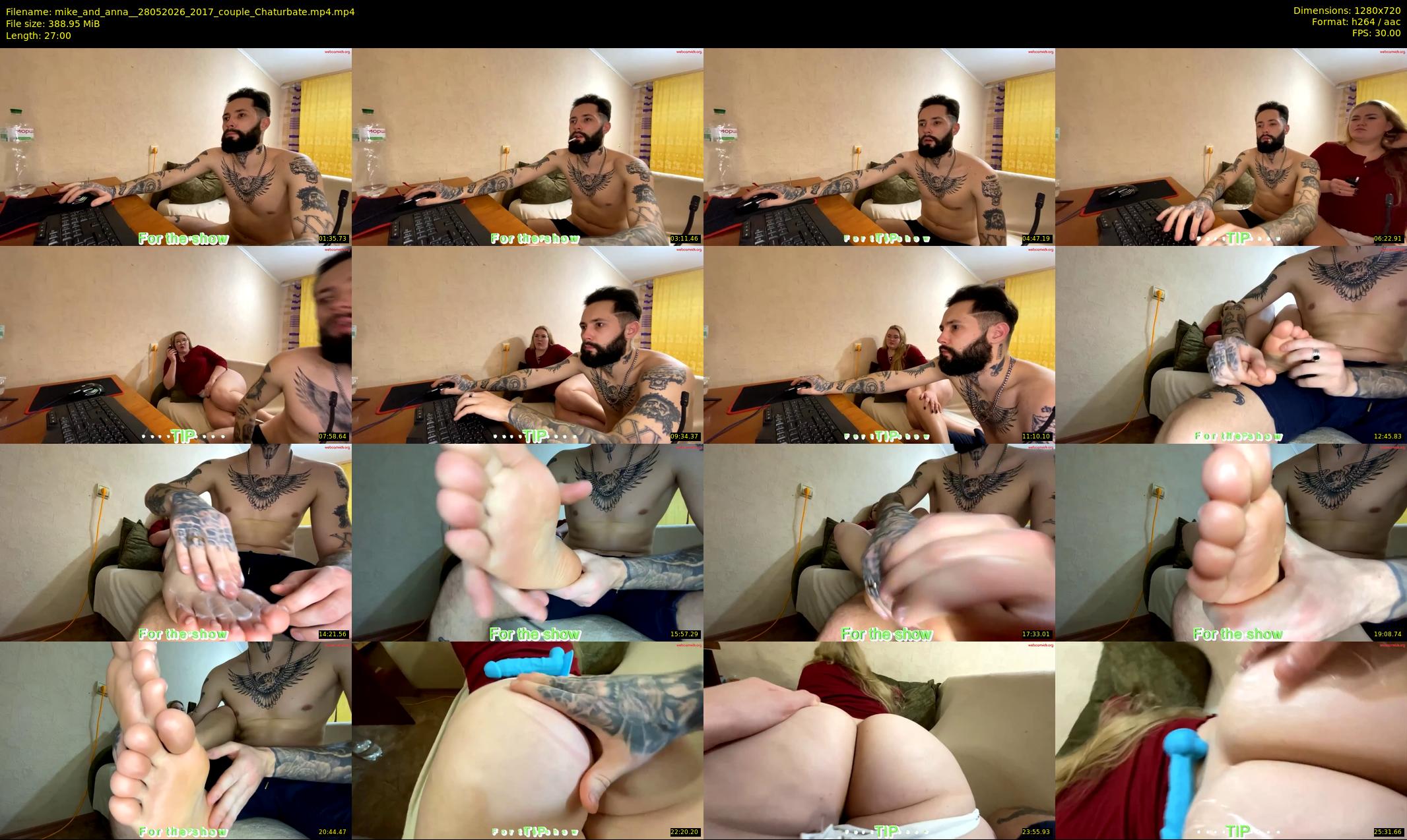 mike_and_anna_ — 27 minute Chaturbate couple cam show recording, 720p, May 28, 2026