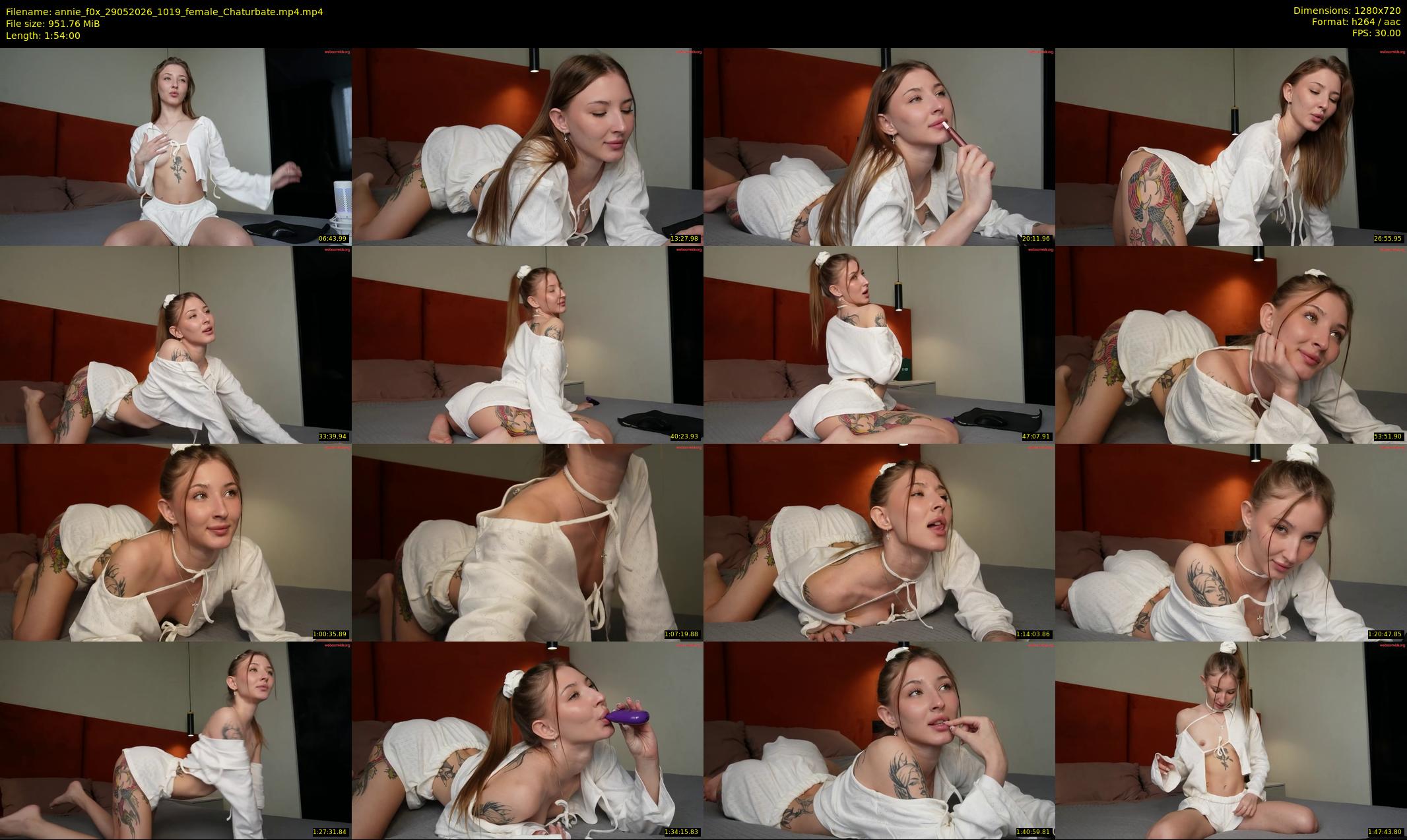 annie_f0x — 114 minute Chaturbate female cam show recording, 720p, May 29, 2026