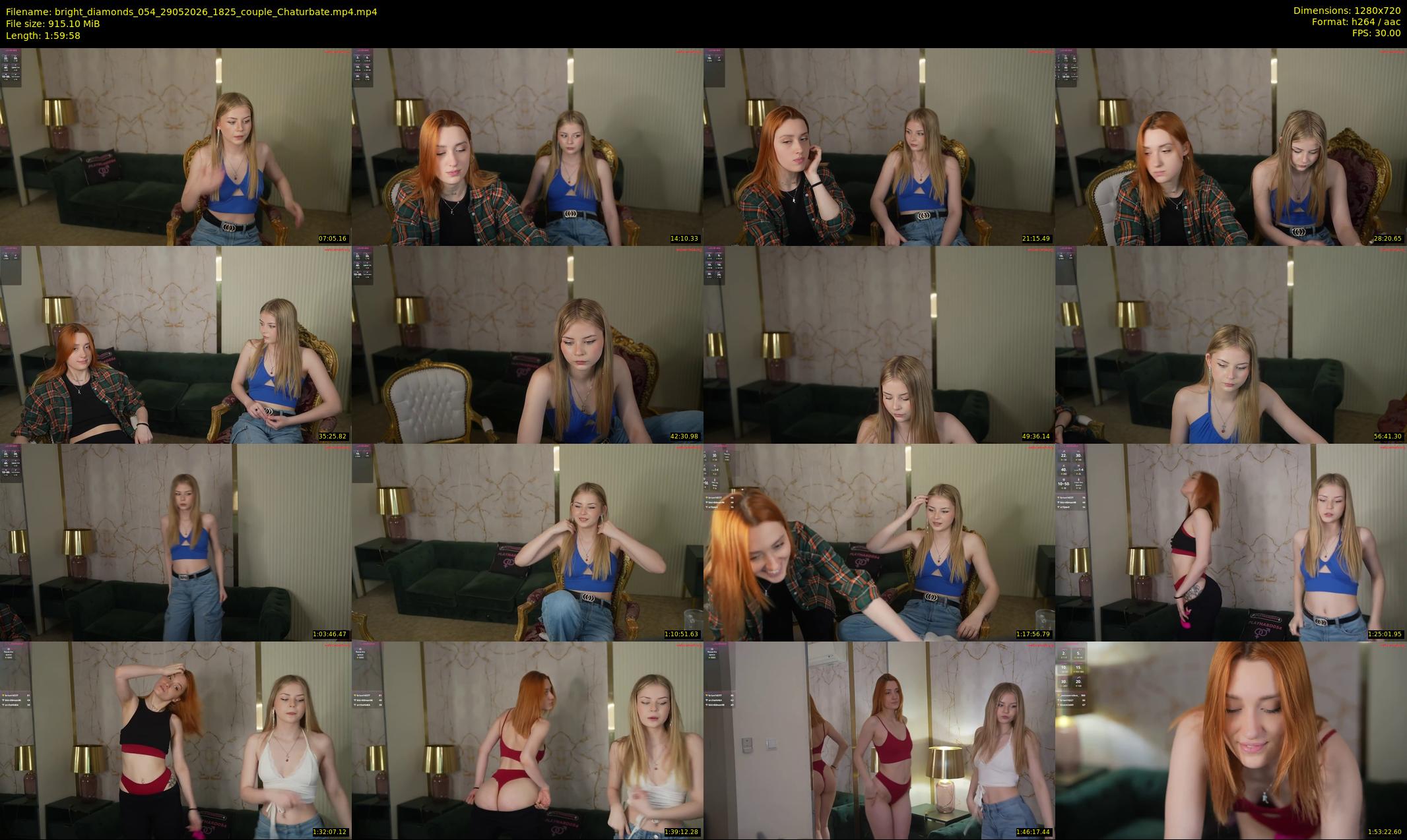 bright_diamonds_054 — 120 minute Chaturbate couple cam show recording, 720p, May 29, 2026