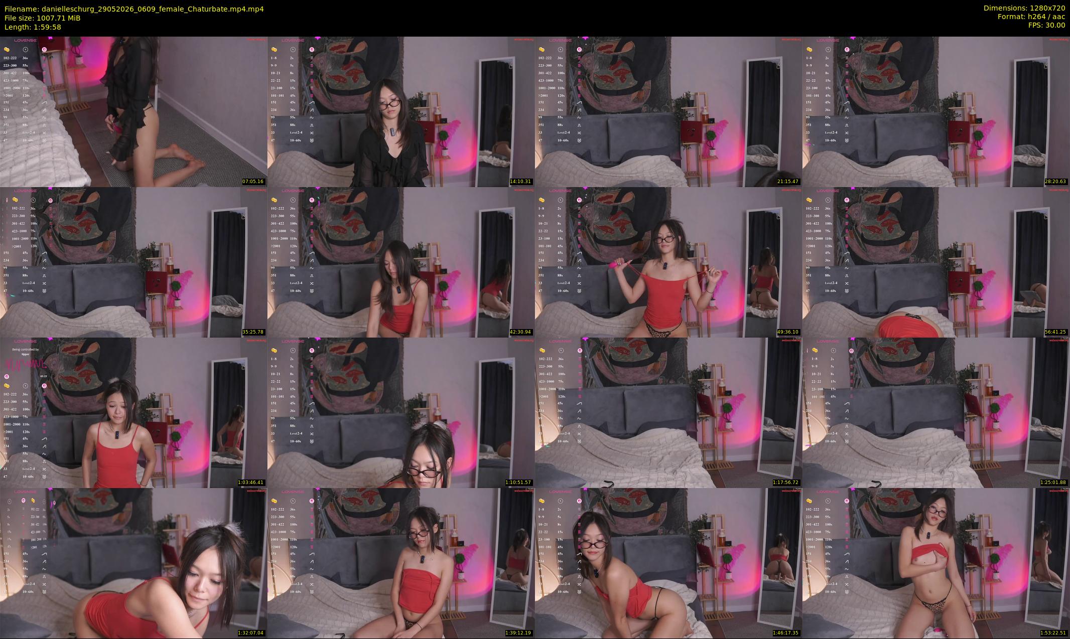 danielleschurg — 120 minute Chaturbate female cam show recording, 720p, May 29, 2026