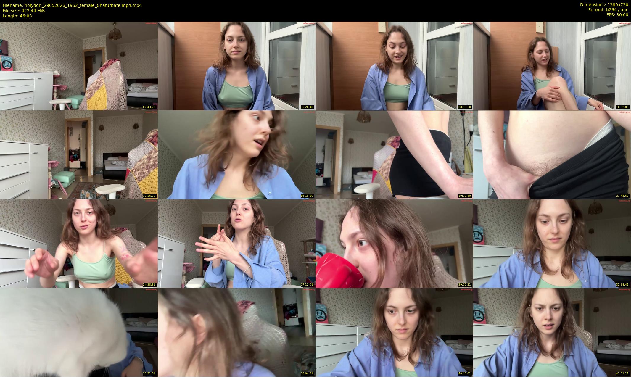 holydori — 47 minute Chaturbate female cam show recording, 720p, May 29, 2026