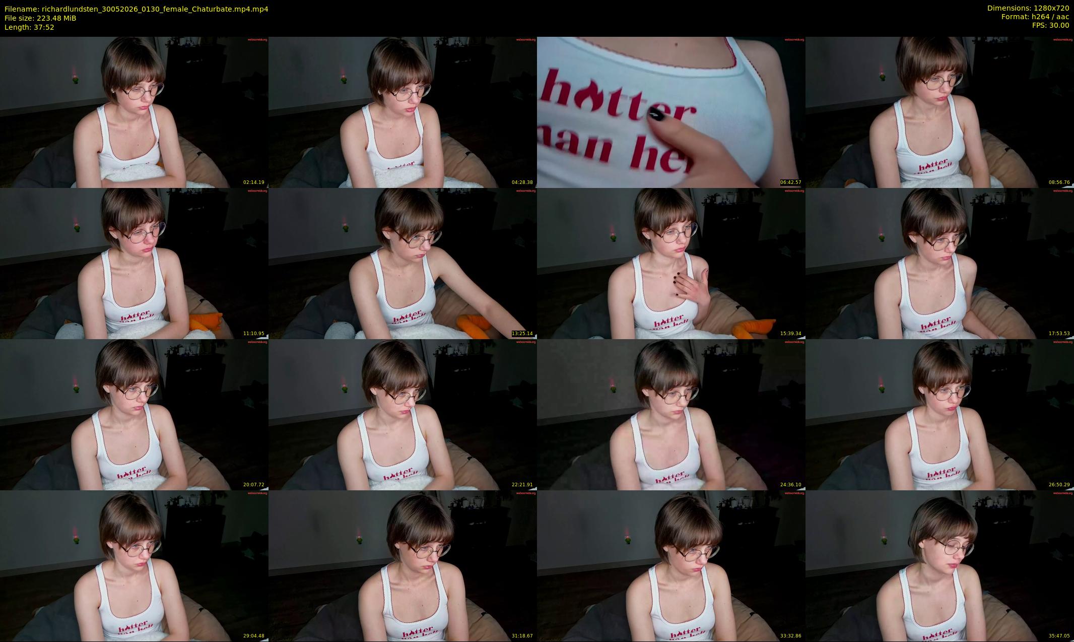 richardlundsten — 38 minute Chaturbate female cam show recording, 720p, May 30, 2026