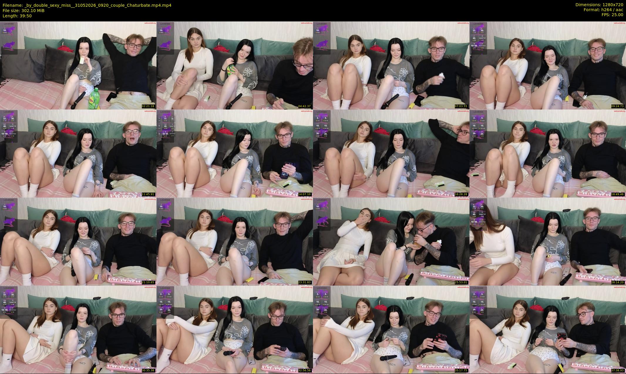 _by_double_sexy_miss_ — 40 minute Chaturbate couple cam show recording, 720p, May 31, 2026