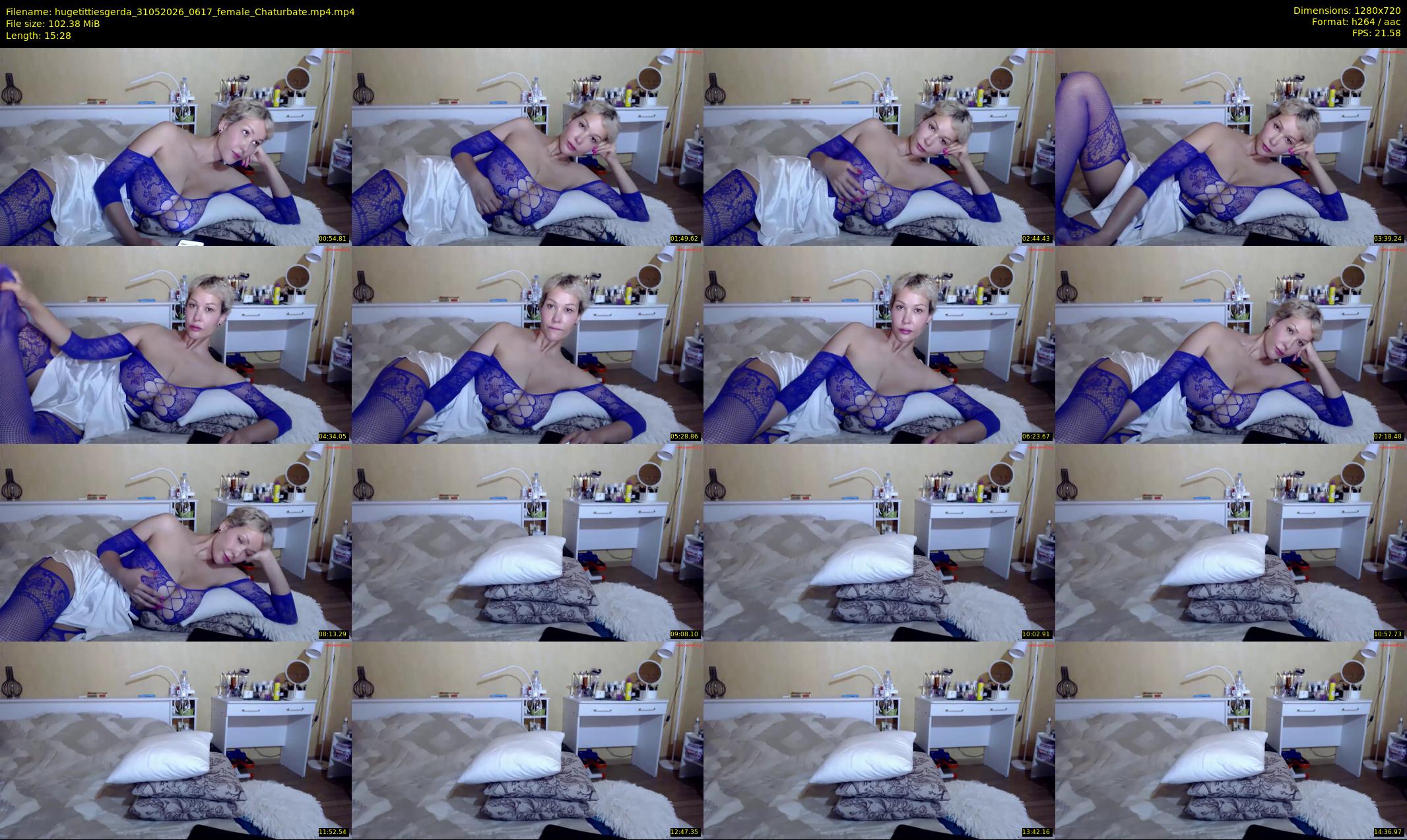 hugetittiesgerda — 16 minute Chaturbate female cam show recording, 720p, May 31, 2026