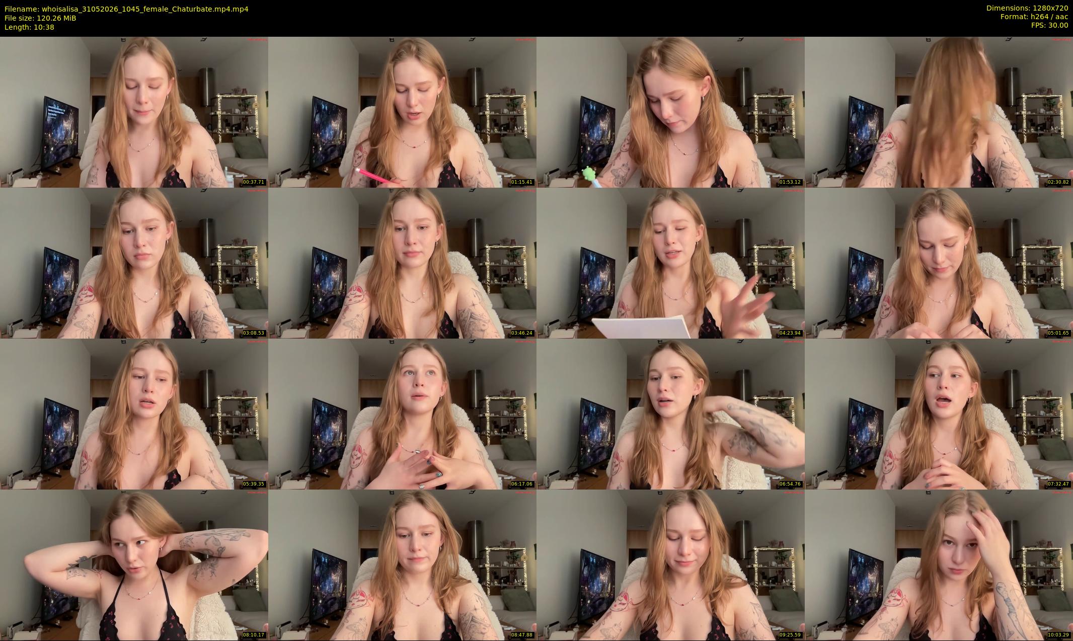 whoisalisa — 11 minute Chaturbate female cam show recording, 720p, May 31, 2026