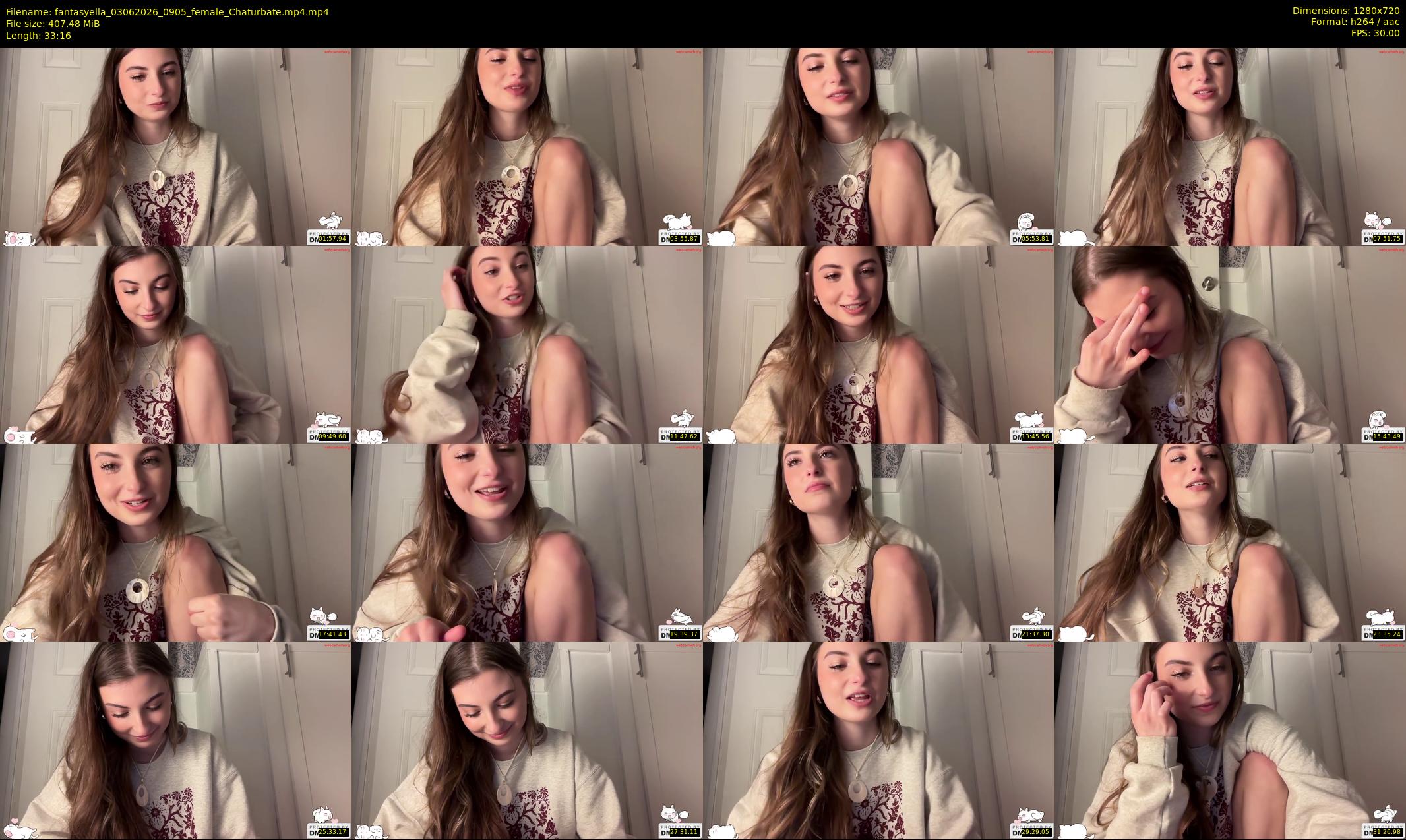 fantasyella — 34 minute Chaturbate female cam show recording, 720p, Jun 3, 2026